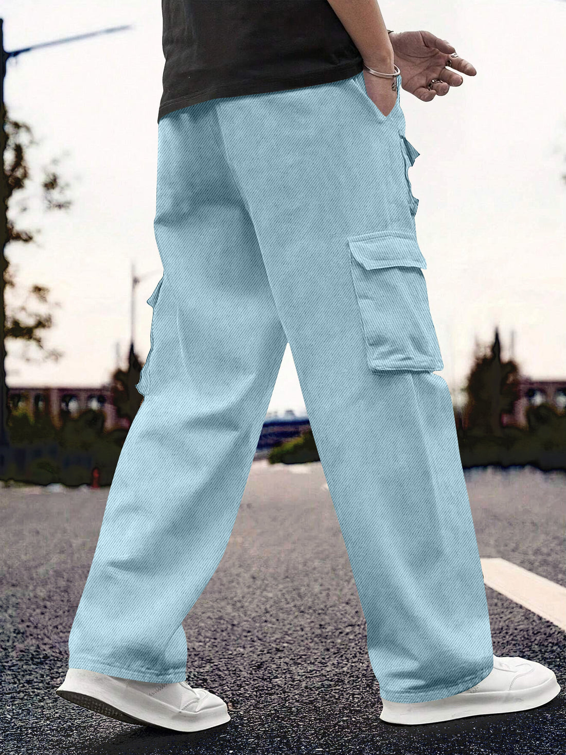 Cargo Cotton for Men.Track Pant for Men.Oversize Cargo Trouser.Men's Oversized Cargo Utility Joggers.Multi Poket pent.Combo Pack Of 2