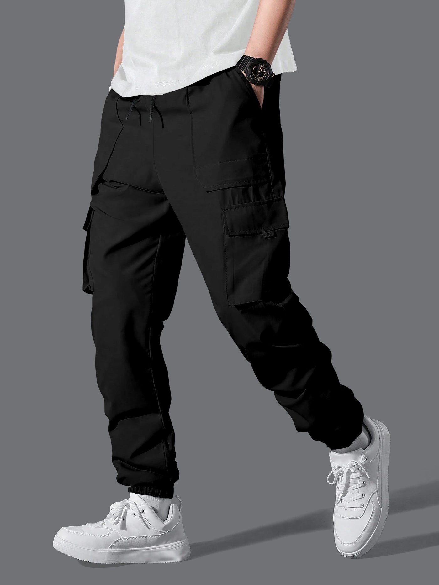 Professional Men's Cargo Pants.Classic Men's Cargo Pants with Multi-Pocket Design.Modern Fit Men's Trousers.Lightweight Men's Joggers.