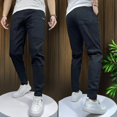 Pack Of 2 | 6-Pocket Cargo Pants | Black&Grey