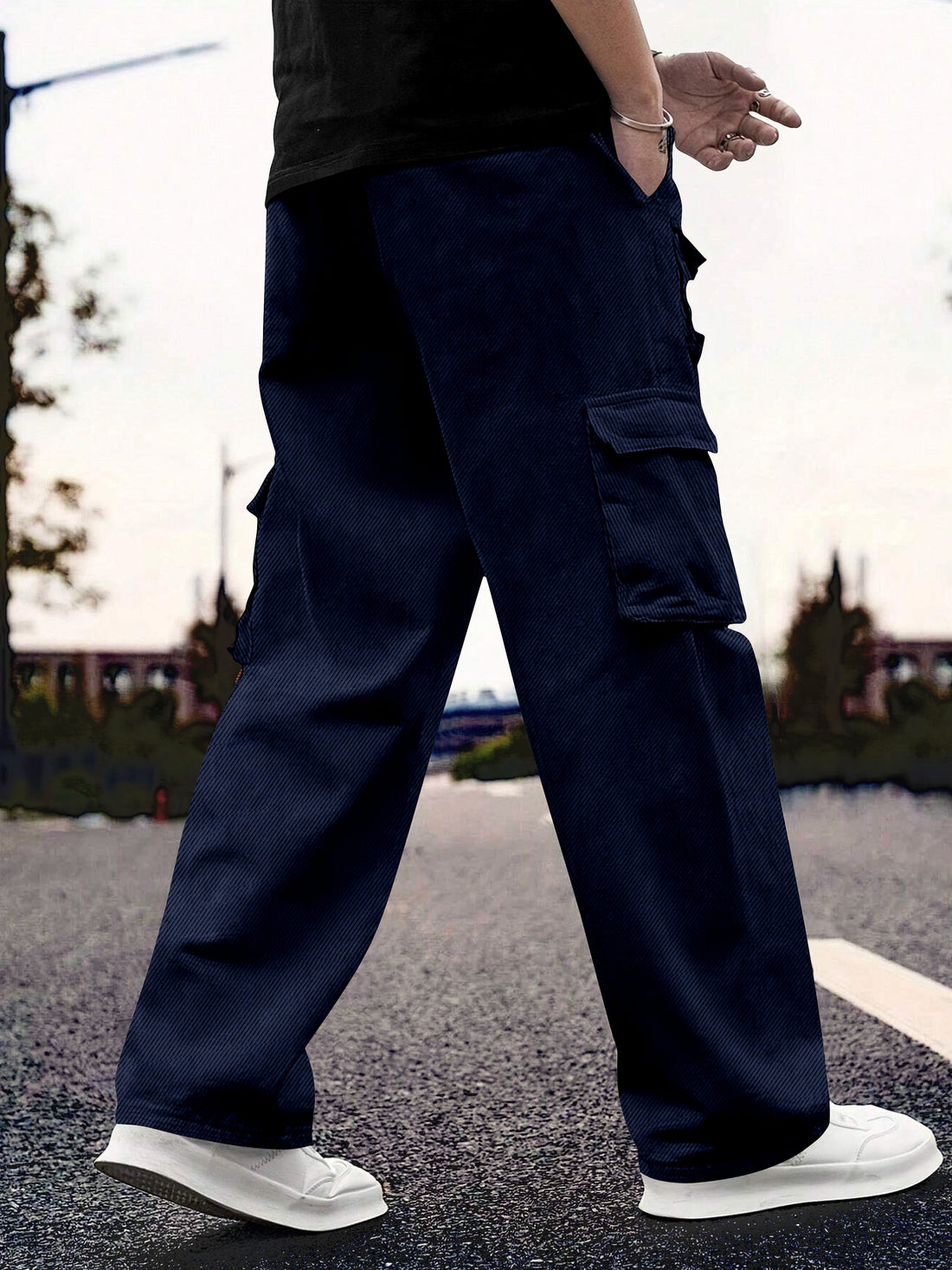 Cargo Cotton for Men.Track Pant for Men.Oversize Cargo Trouser.Men's Oversized Cargo Utility Joggers.Multi Poket pent.Combo Pack Of 2