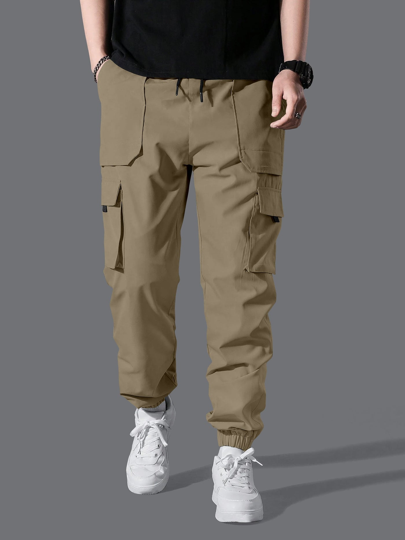 Professional Men's Cargo Pants.Classic Men's Cargo Pants with Multi-Pocket Design.Modern Fit Men's Trousers.Lightweight Men's Joggers.