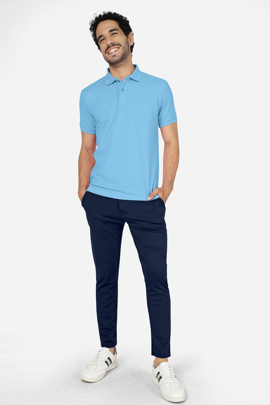 Formal Stretchable Navy Blue Pant with Expandable Waist for Men. Regular Fit, Flat Front, Premium Lycra Fabric Pants for Office, Party and Casual Wear