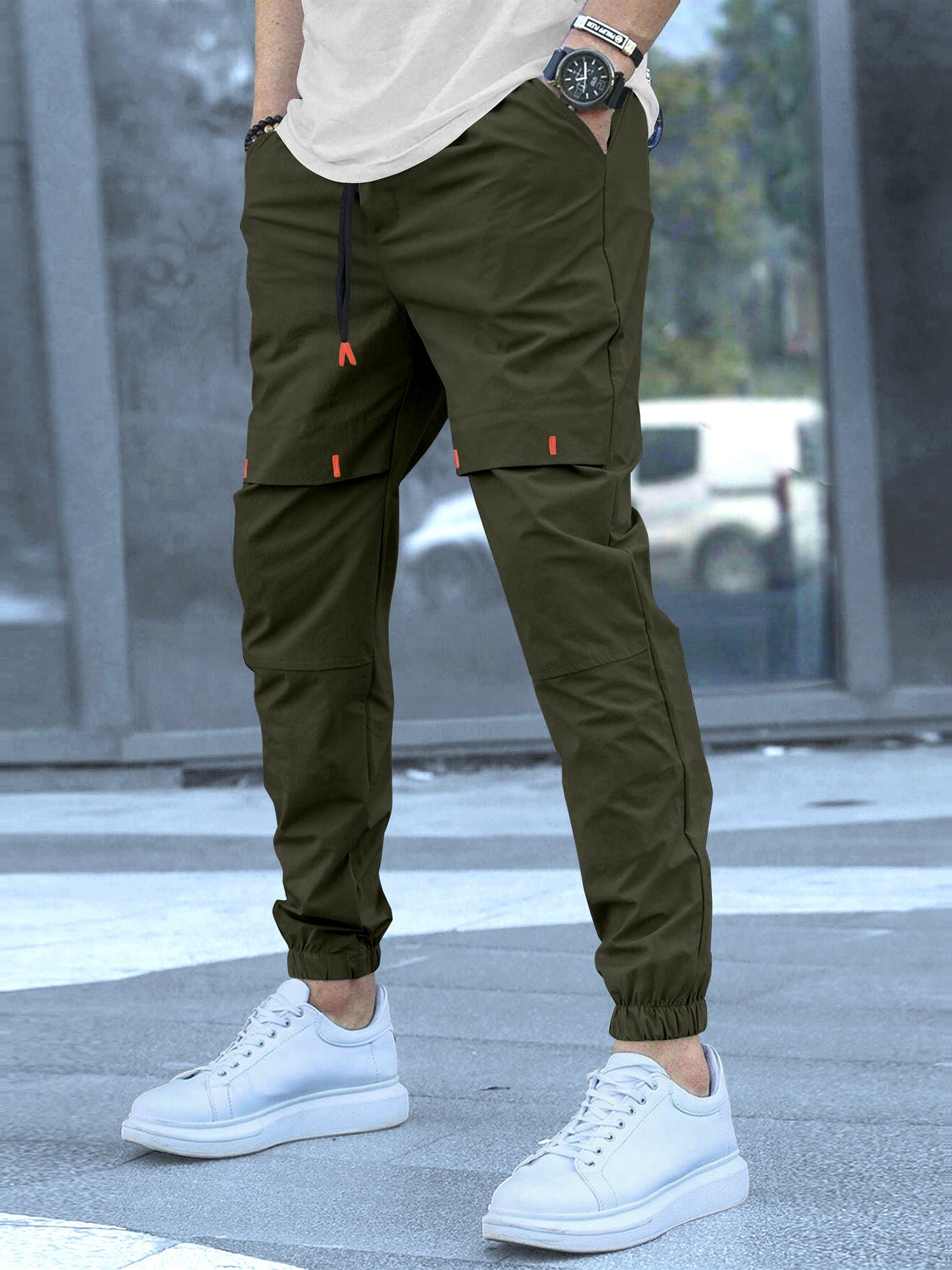 Cargo Cotton Pants.Cargos for Men.Track Pant for Men.Oversize Cargo Trouser.Men's Oversized Cargo Utility Joggers.Multi Poket pent.