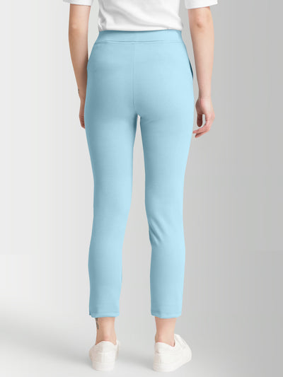 Women's Sky Skinny Fit High Rise Clean Look Regular Length Stretchable Trouser.Track Pant.Jogger.Pant.Body Fit Pent.Formal Trouser.
