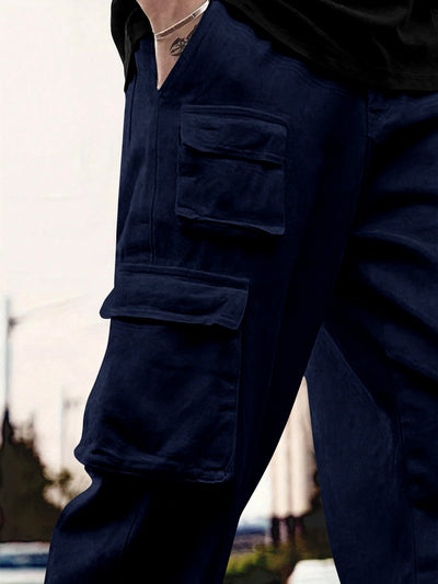 Cargo Cotton for Men.Track Pant for Men.Oversize Cargo Trouser.Men's Oversized Cargo Utility Joggers.Multi Poket pent.Combo Pack Of 2