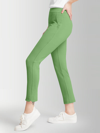 Women's Pista Skinny Fit High Rise Clean Look Regular Length Stretchable Trouser.Track Pant.Jogger.Pant.Body Fit Pent.Formal Trouser.