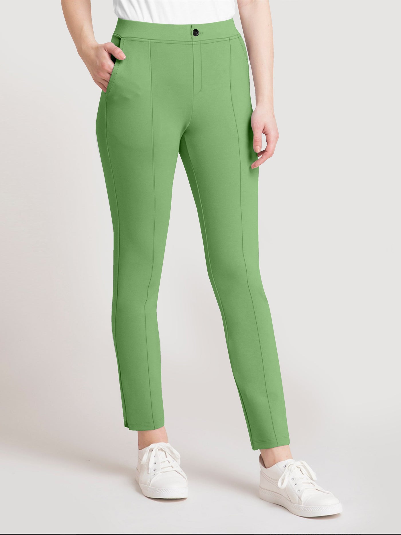 Women's Pista Skinny Fit High Rise Clean Look Regular Length Stretchable Trouser.Track Pant.Jogger.Pant.Body Fit Pent.Formal Trouser.