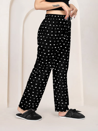 Women Printed Regular Fit Pyjamas(Royal Blue/Navy Blue)(Pack Of 2)