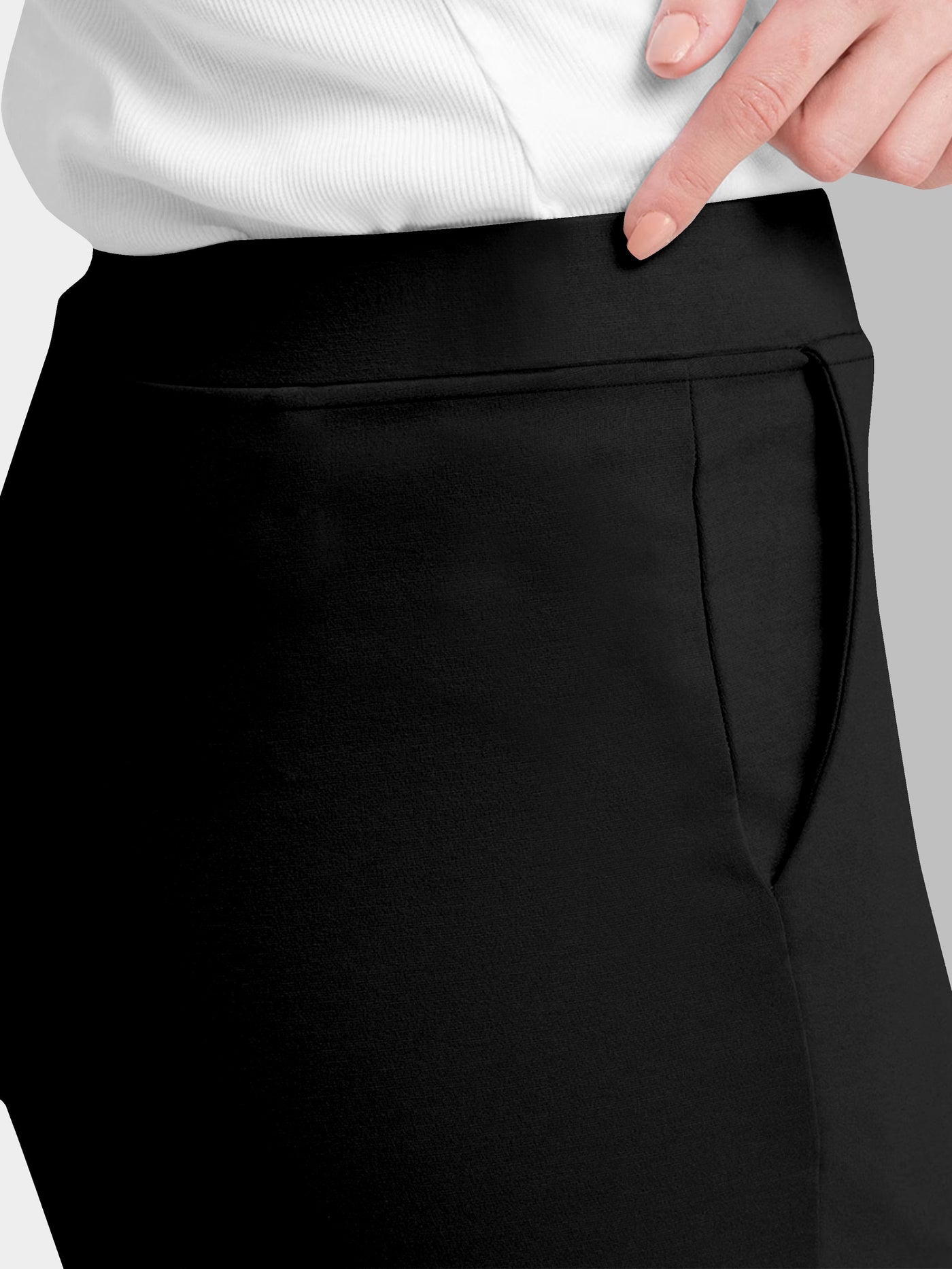 Women's Black Skinny Fit High Rise Clean Look Regular Length Stretchable Trouser.Track Pant.Jogger.Pant.Body Fit Pent.Formal Trouser.