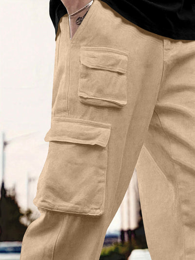Cargo Cotton for Men.Track Pant for Men.Oversize Cargo Trouser.Men's Oversized Cargo Utility Joggers.Multi Poket pent.Combo Pack Of 2