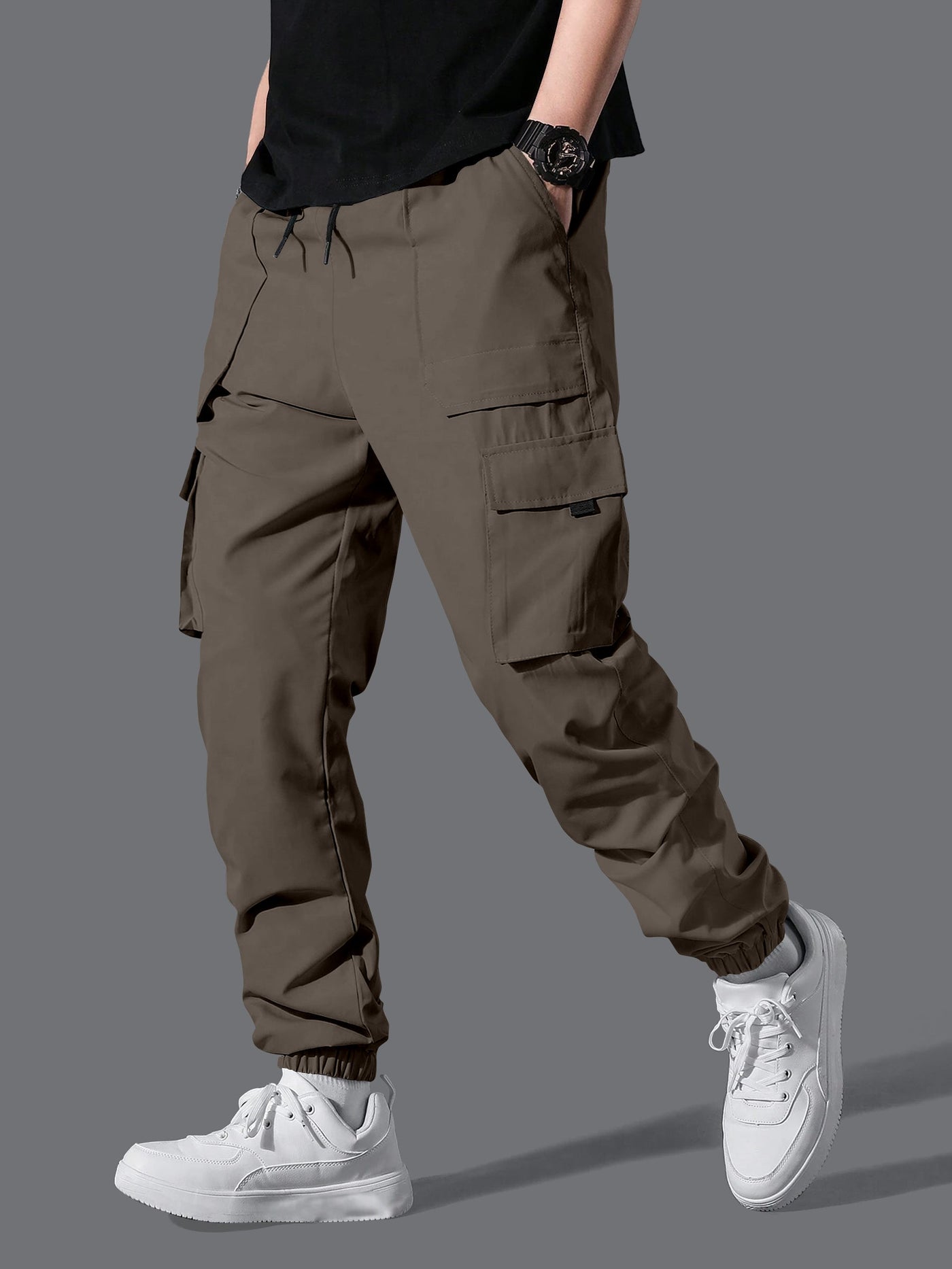 Professional Men's Cargo Pants.Classic Men's Cargo Pants with Multi-Pocket Design.Modern Fit Men's Trousers.Lightweight Men's Joggers.