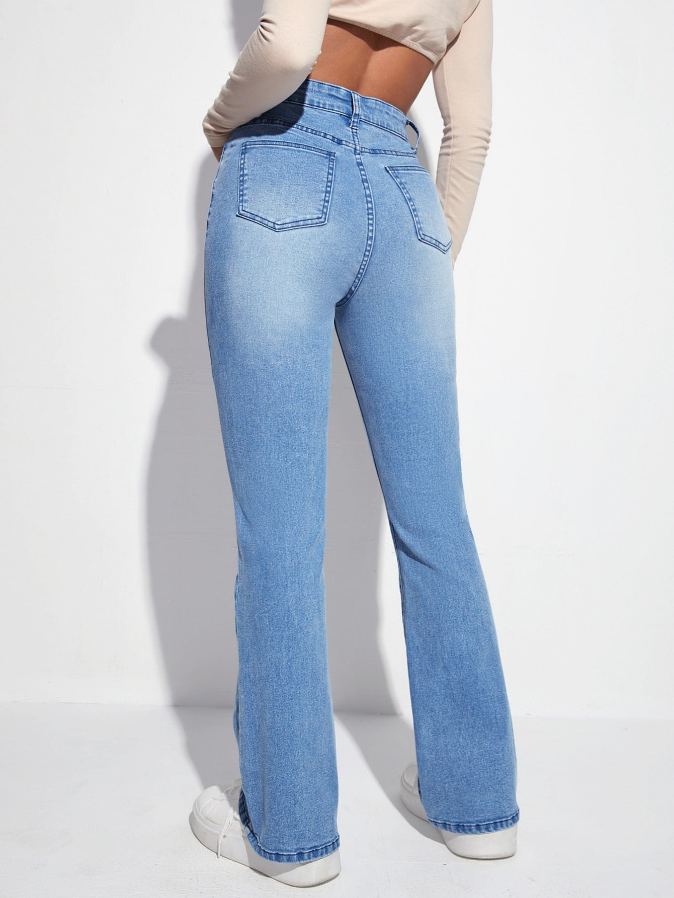 MEELANA Women's Bell Bottom Jeans