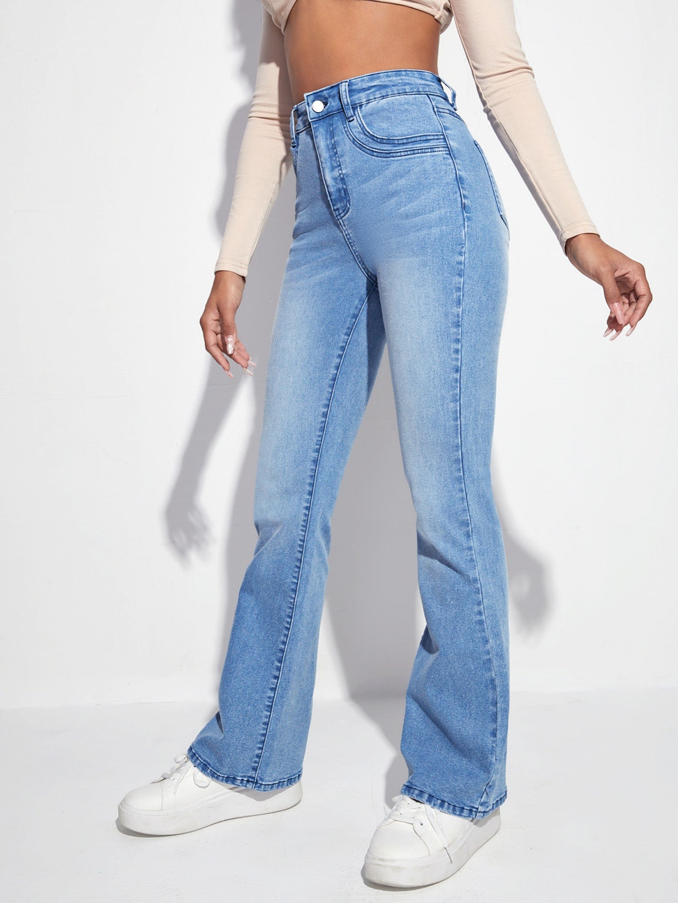 MEELANA Women's Bell Bottom Jeans