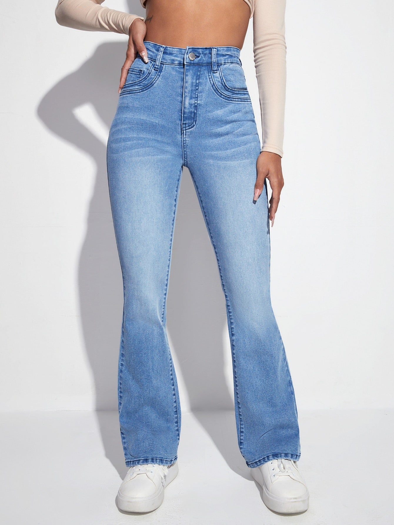 MEELANA Women's Bell Bottom Jeans