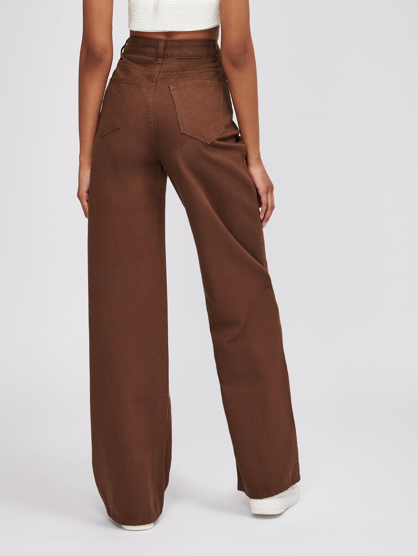 MEELANA Women's Wide Leg Fit High Rise Jeans
