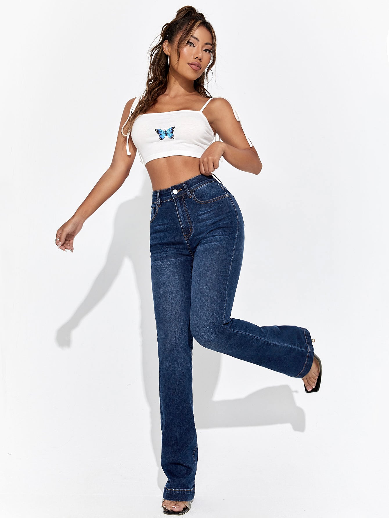 MEELANA Women's Bell Bottom Jeans