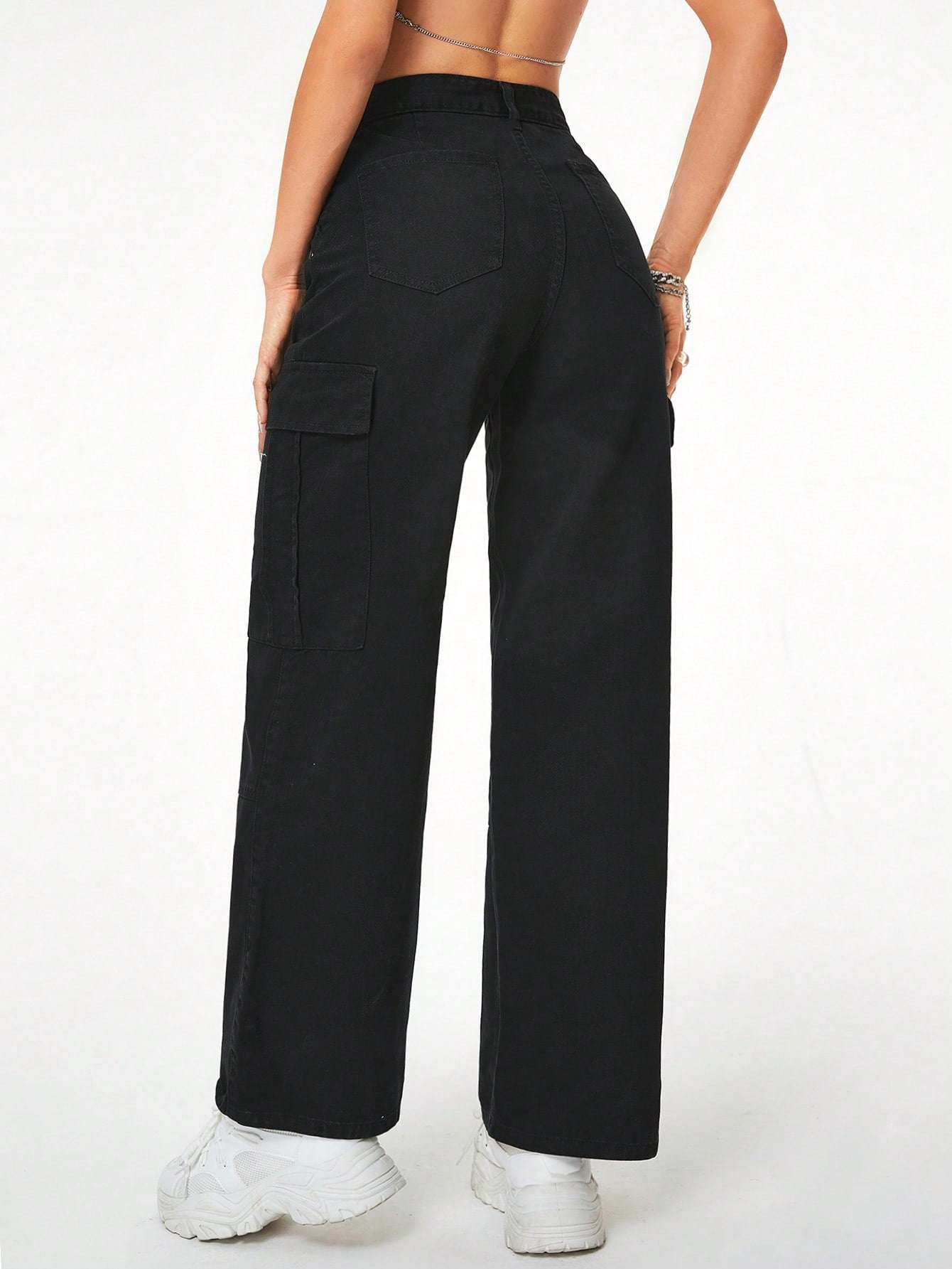 MEELANA Women's 6 Pocket Cargo Jeans