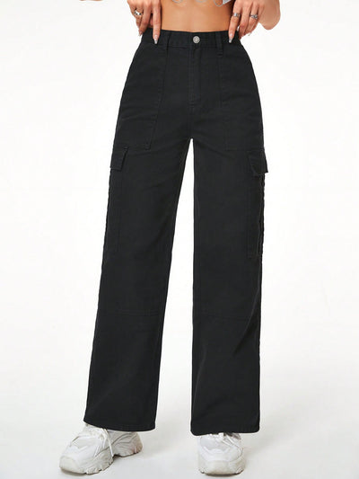 MEELANA Women's 6 Pocket Cargo Jeans