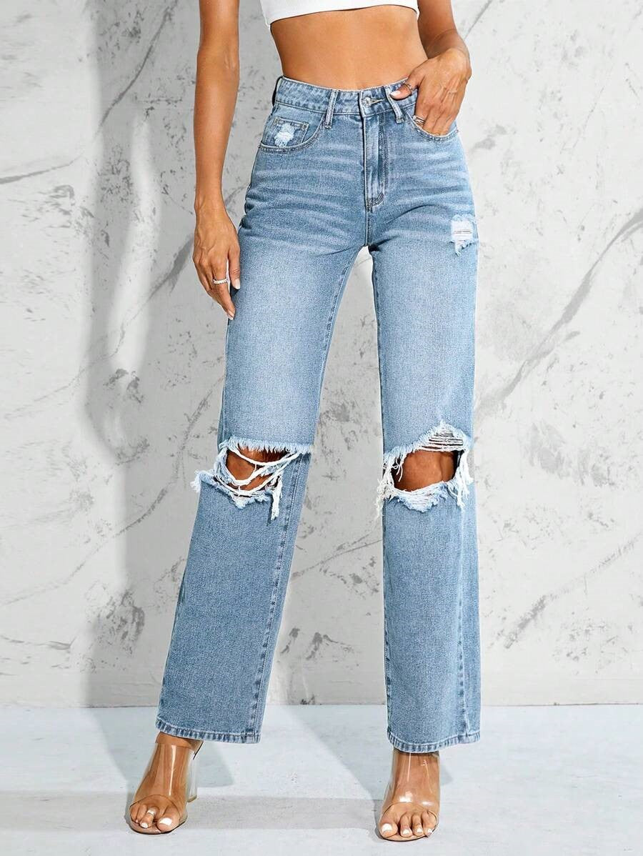 MEELANA 2 Cut Women's Jeans