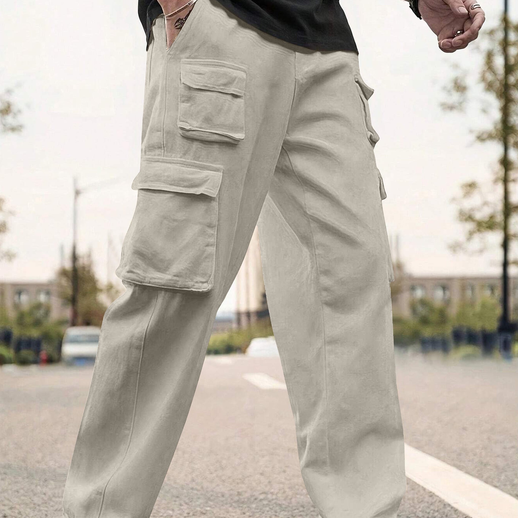 Cargo Cotton Pants.Cargos for Men.Track Pant for Men.Oversize Cargo Trouser.Men's Oversized Cargo Utility Joggers.Multi Poket pent