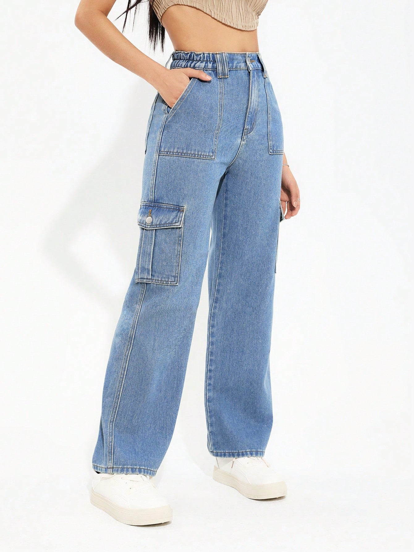 MEELANA Women's 6 Pocket Jeans