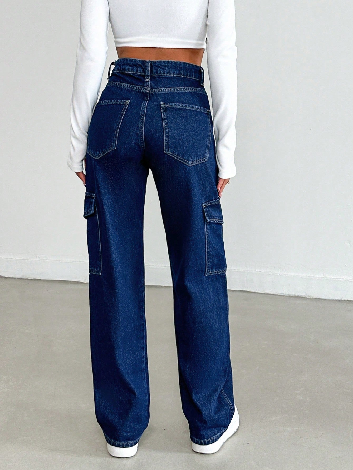 MEELANA Women's 6 Pocket Cargo Jeans