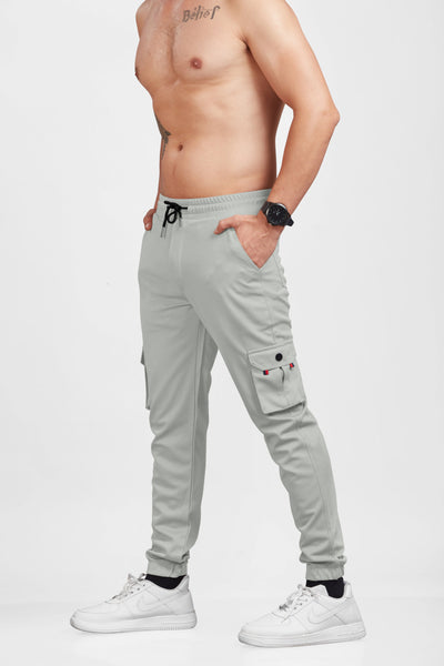 Men Light Grey Cargo || Men Cargo Pants || Men Cargo Pants Cotton || Cargos for Men || 6 Poket