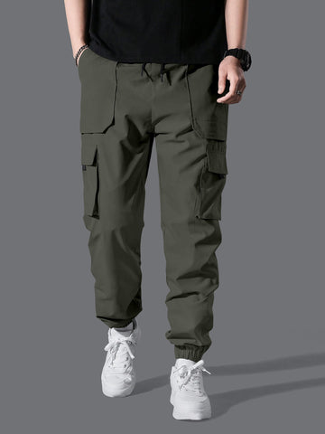 Professional Men's Cargo Pants.Classic Men's Cargo Pants with Multi-Pocket Design.Modern Fit Men's Trousers.Lightweight Men's Joggers.