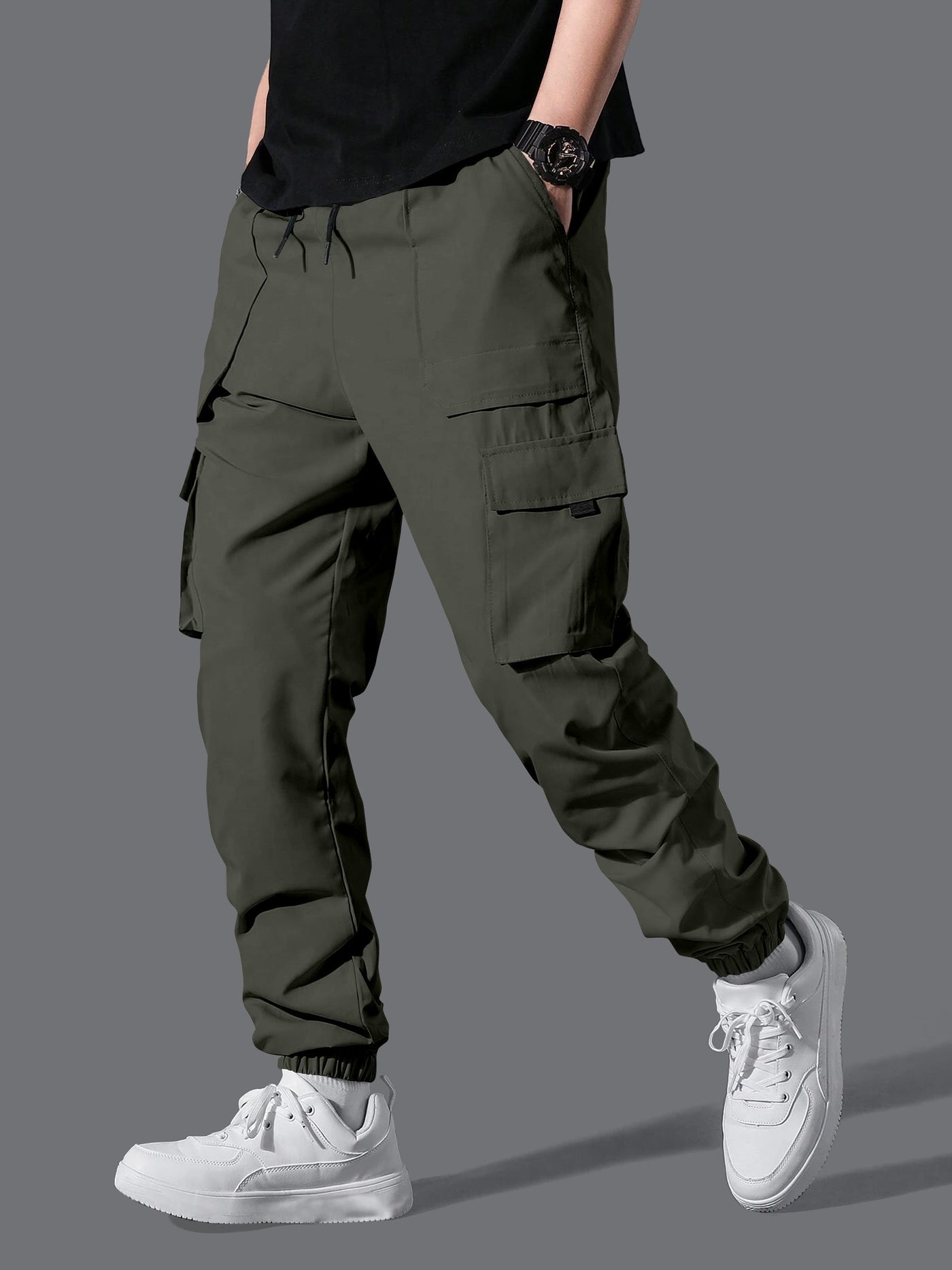 Professional Men's Cargo Pants.Classic Men's Cargo Pants with Multi-Pocket Design.Modern Fit Men's Trousers.Lightweight Men's Joggers.