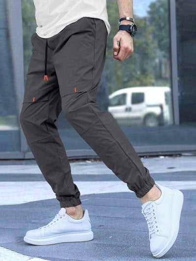 Cargo Cotton Pants in Grey and Black.Cargos for Men.Track Pant for Boys amd Men.Oversize Cargo Trouser.Men's Oversized Cargo Utility Joggers.Multi Poket pent.