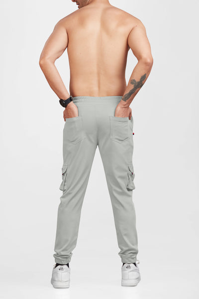 Men Light Grey Cargo || Men Cargo Pants || Men Cargo Pants Cotton || Cargos for Men || 6 Poket