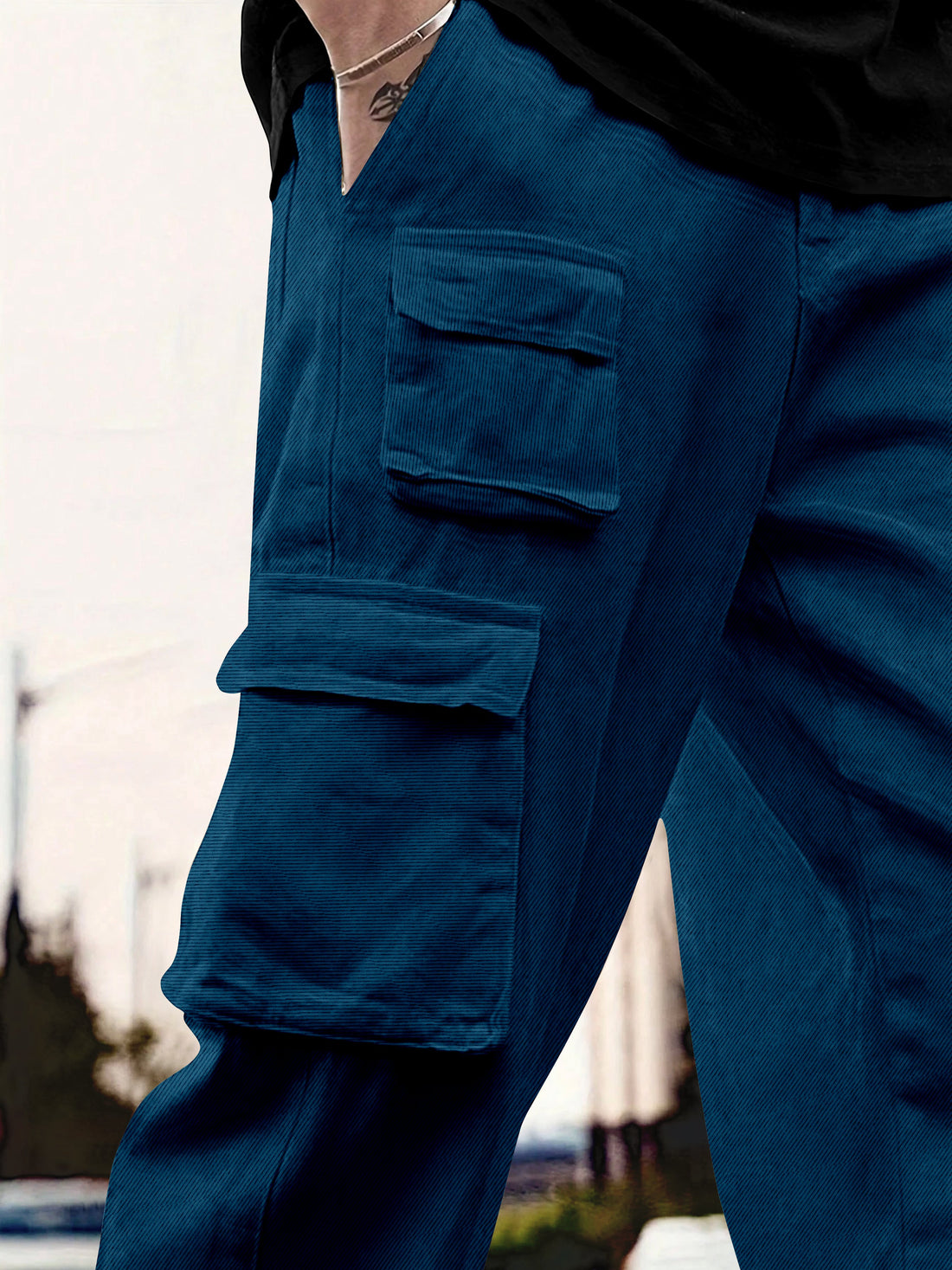 Cargo Cotton for Men.Track Pant for Men.Oversize Cargo Trouser.Men's Oversized Cargo Utility Joggers.Multi Poket pent.Combo Pack Of 2