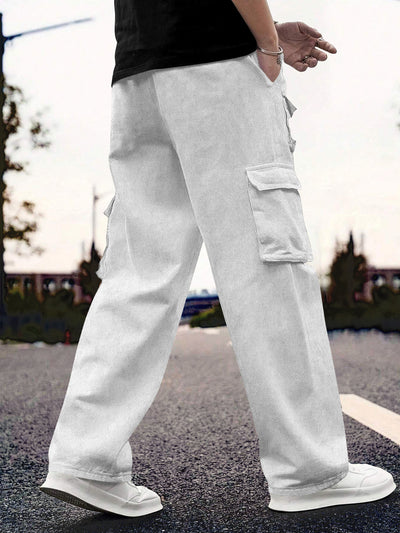 Cargo Cotton for Men.Track Pant for Men.Oversize Cargo Trouser.Men's Oversized Cargo Utility Joggers.Multi Poket pent.Combo Pack Of 2