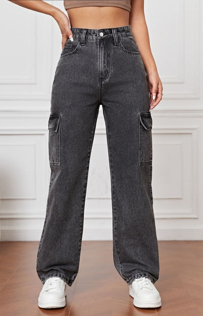 MEELANA Women's 6 Pocket Cargo Jeans