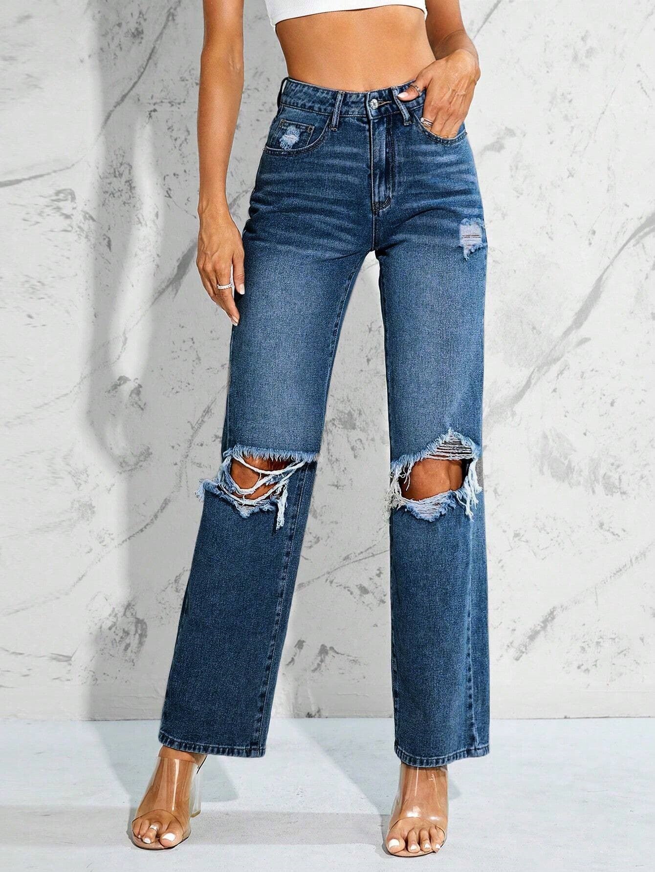 MEELANA 2 Cut Women's Jeans