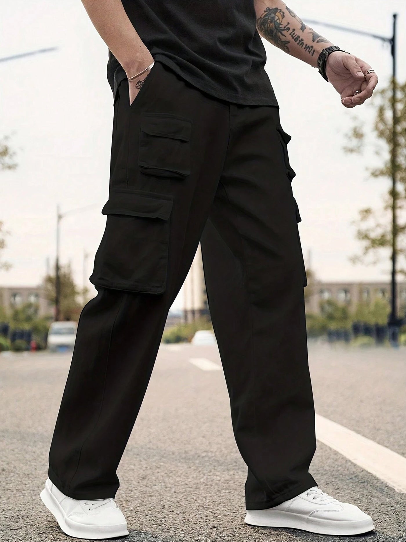 Cargo Cotton Pants.Cargos for Men.Track Pant for Men.Oversize Cargo Trouser.Men's Oversized Cargo Utility Joggers.Multi Poket pent