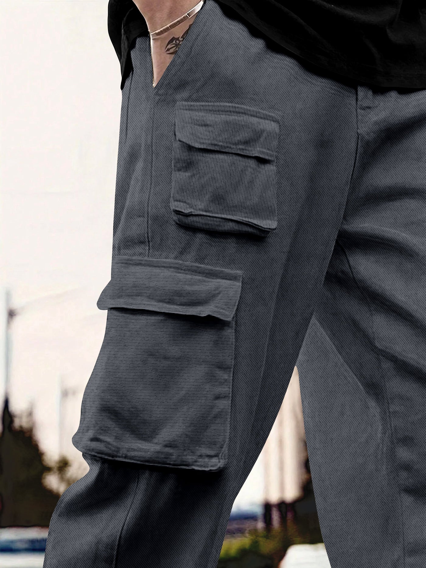 Cargo Cotton for Men.Track Pant for Men.Oversize Cargo Trouser.Men's Oversized Cargo Utility Joggers.Multi Poket pent.Combo Pack Of 2