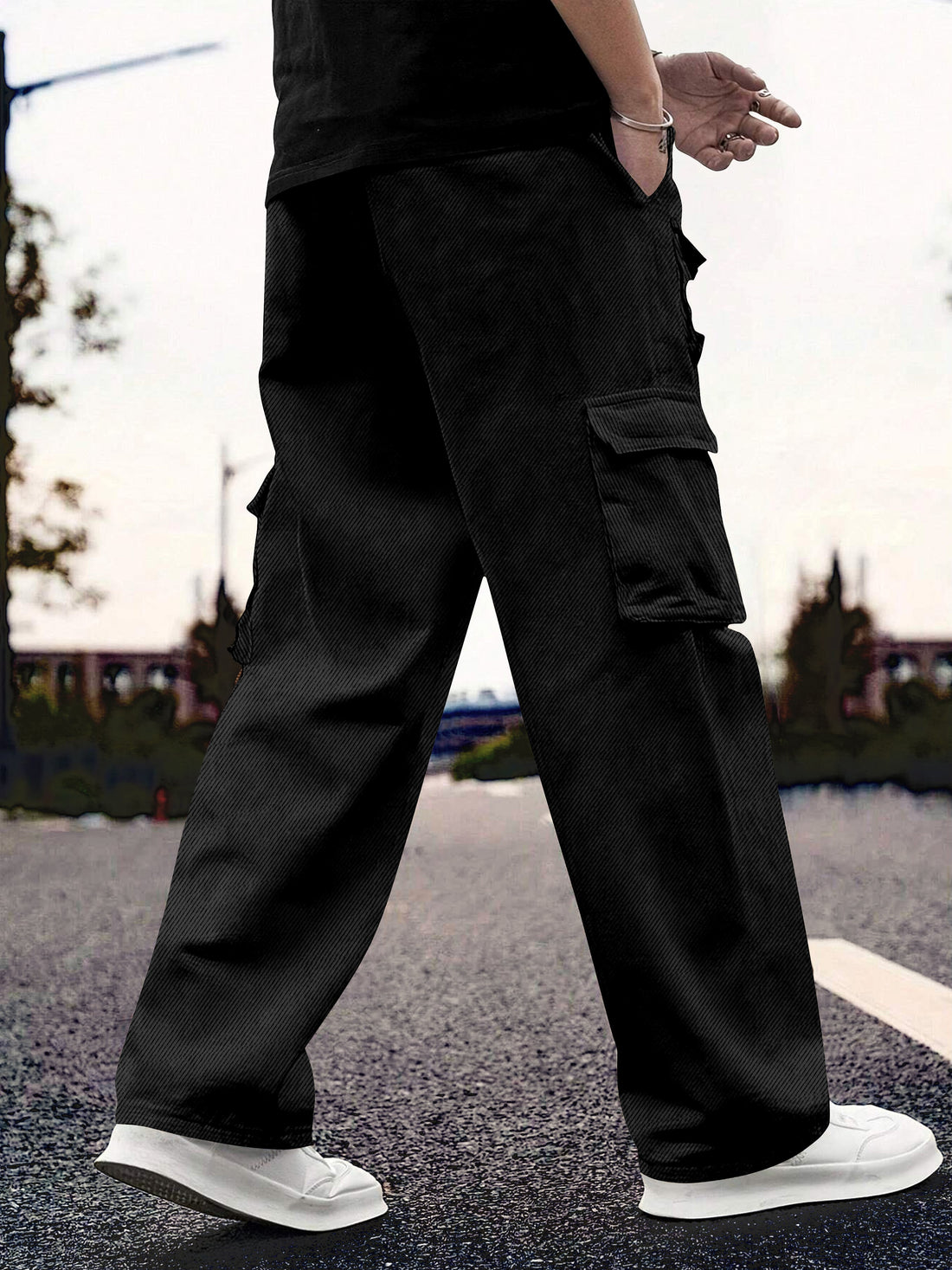 Cargo Cotton for Men.Track Pant for Men.Oversize Cargo Trouser.Men's Oversized Cargo Utility Joggers.Multi Poket pent.Combo Pack Of 2