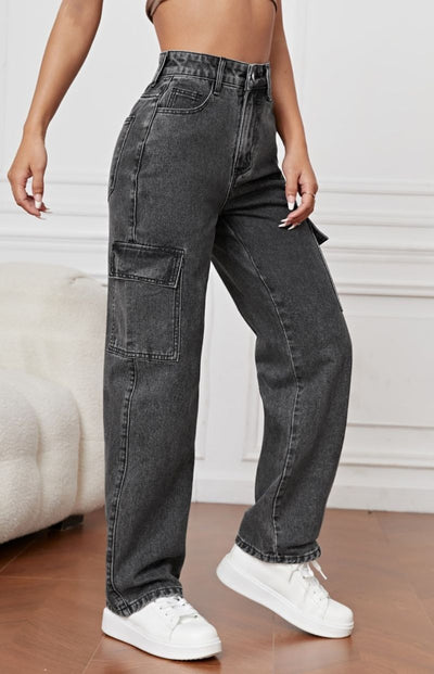 MEELANA Women's 6 Pocket Cargo Jeans