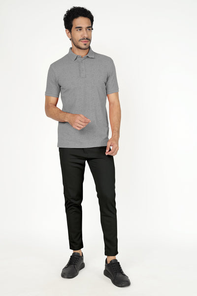 Black Lycra Stretchable Formal Slim Fit  Trouser Pant