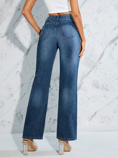 MEELANA 2 Cut Women's Jeans