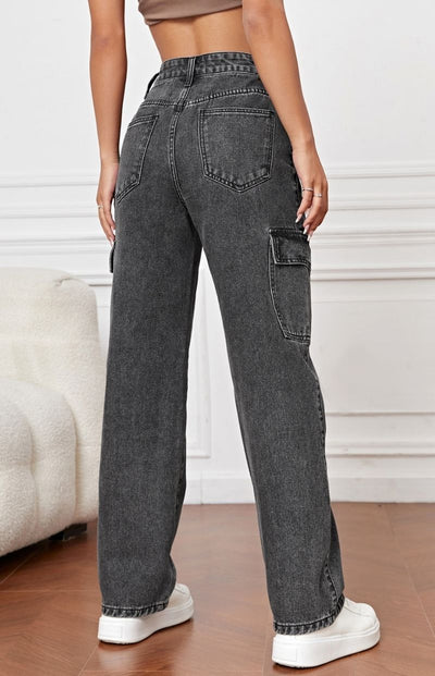 MEELANA Women's 6 Pocket Cargo Jeans