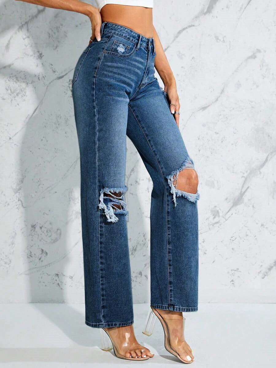 MEELANA 2 Cut Women's Jeans