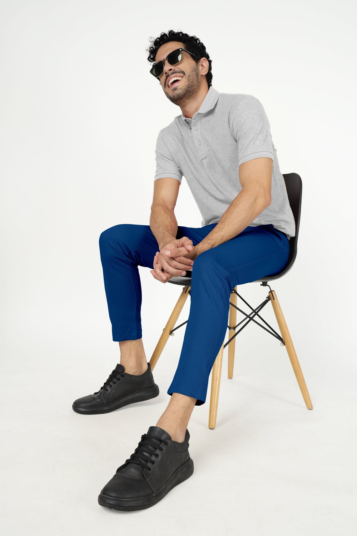 Combo Pack Of 2 Teal Blue And Maroon Lycra Stretchable Formal Stylish Slim Fit Trousers.