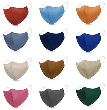 Unisex Cotton Cloth Mask Pack Of 12