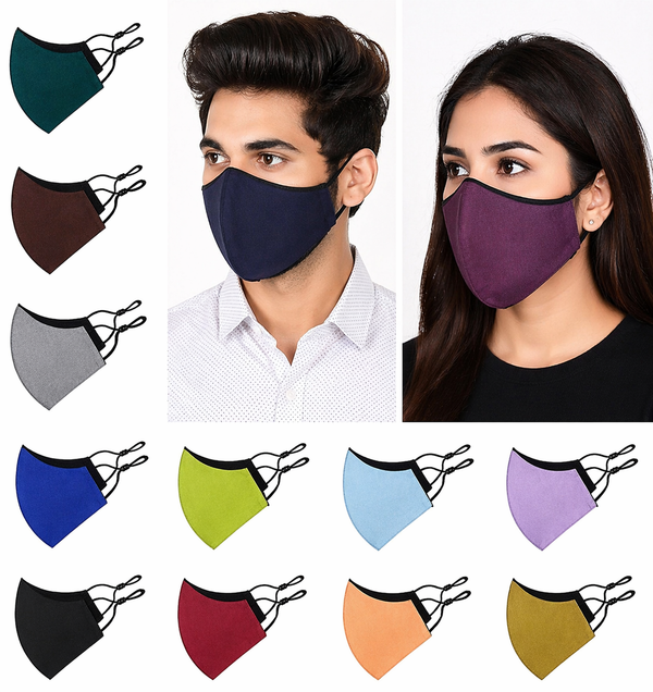 Unisex Cotton Cloth Mask Pack Of 12