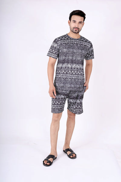 Comfort and Character Combined men's printed nightwear.ND-8005