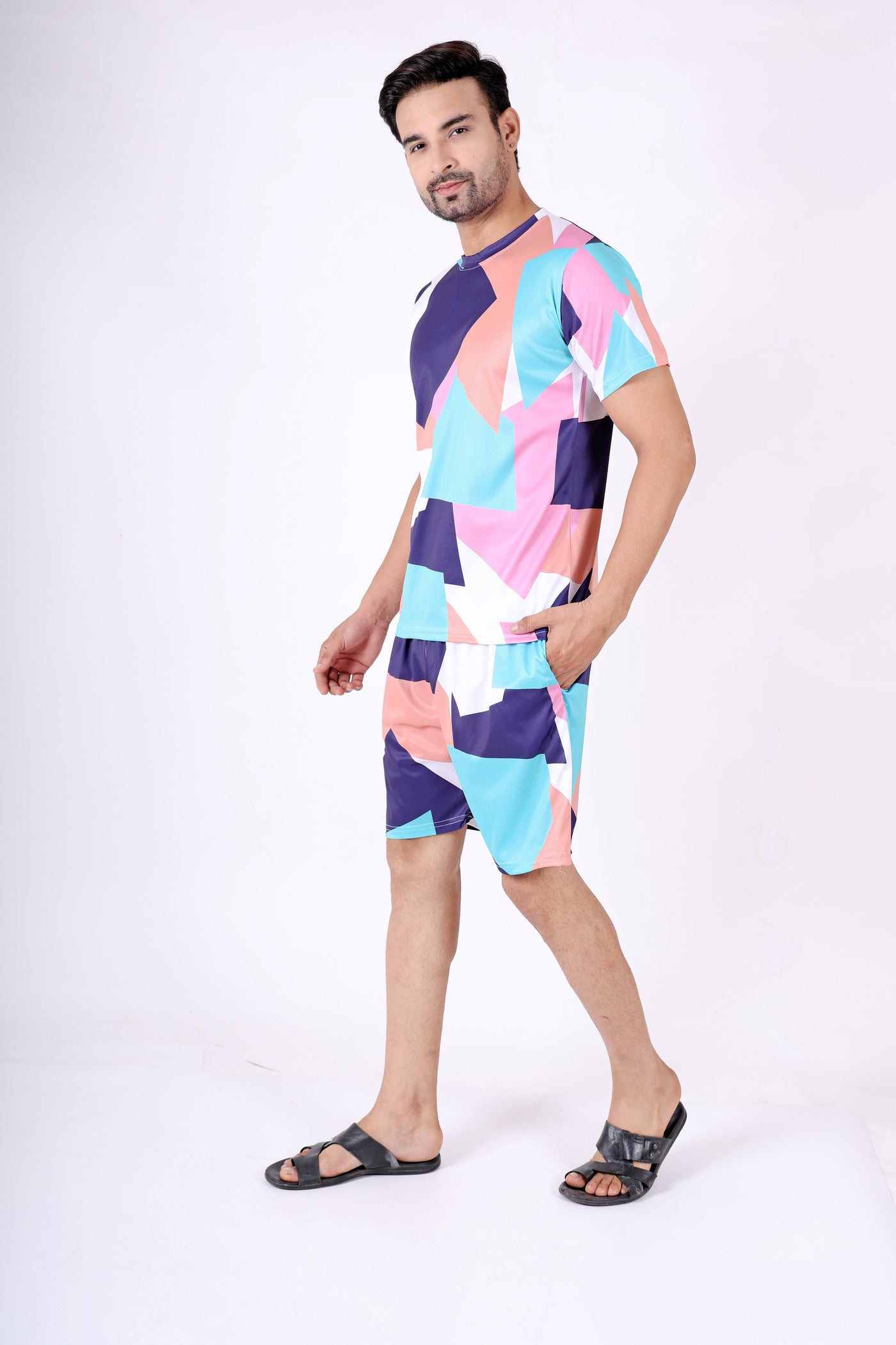 Comfort and Character Combined men's printed nightwear.ND-8008
