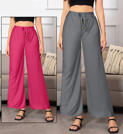 Buy 1 Get 1 Free on Women's Lycra Palazzos