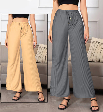 Buy 1 Get 1 Free on Women's Lycra Palazzos